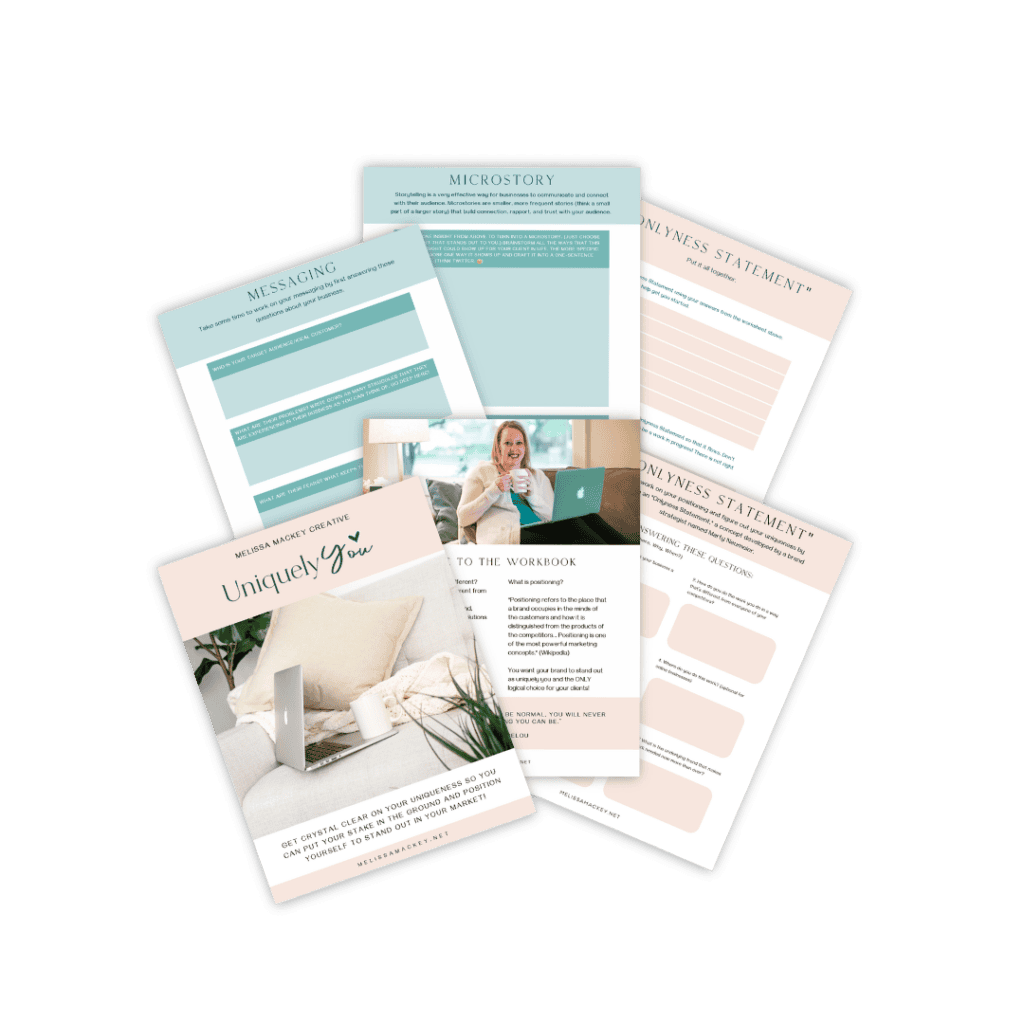 Black Friday Sale 1 Uniquely You Blueprint by Melissa Mackey Creative
