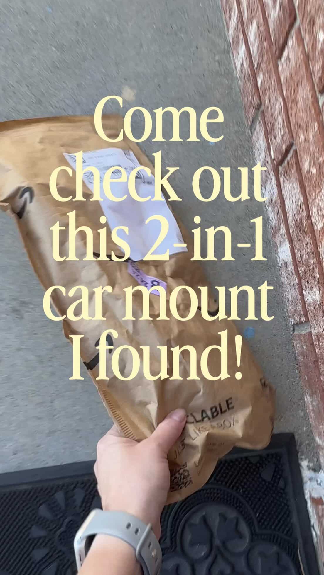 thumbnail of melissa, millennial UGC creator, opening her front door and a package on the porch